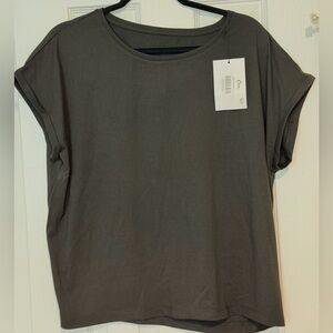 ZYIA Black Shoulder T